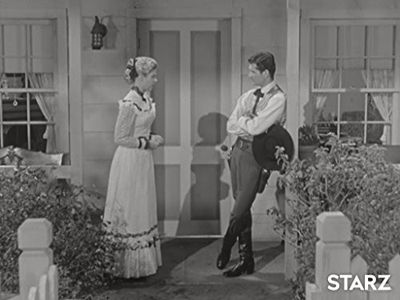 Hugh O'Brian and Nina Shipman in The Life and Legend of Wyatt Earp (1955)