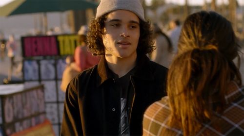 Jalen Thomas Brooks and Ariela Barer in Rebel, Season 1, Episode 1