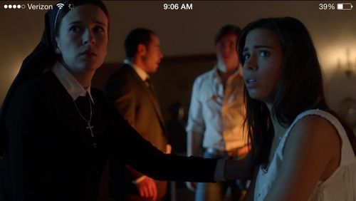 Still of Claire Van der Boom and Janelle Marie in NBC's Constantine