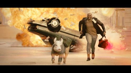 Still shot from a Carl’s Jr. National Commercial