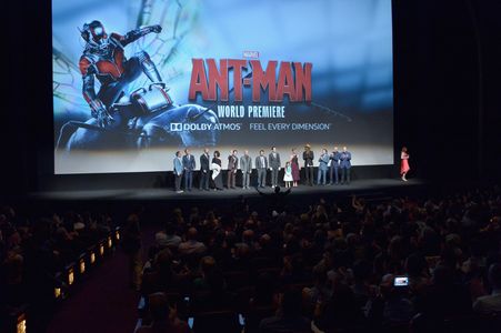 Michael Douglas, Louis D'Esposito, Martin Donovan, Kevin Feige, Judy Greer, Wood Harris, Michael Peña, Peyton Reed, Paul