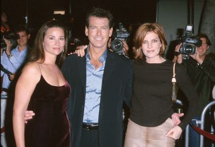Pierce Brosnan, Rene Russo, and Keely Shaye Brosnan at an event for The World Is Not Enough (1999)