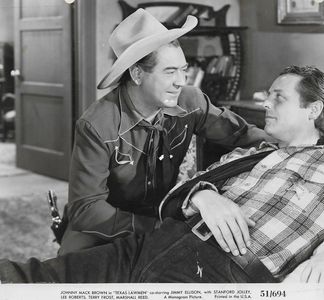Johnny Mack Brown and James Ellison in Texas Lawmen (1951)