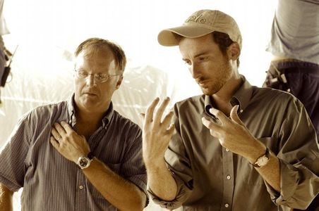 Cinematographer Rob Sweeney and Writer/Director Joseph Greco on the set of 