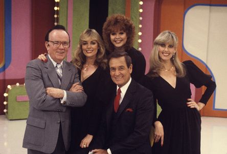 Bob Barker, Holly Hallstrom, Johnny Olson, Dian Parkinson, and Janice Pennington