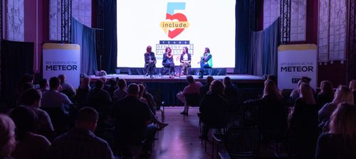 Elizabeth Karr, Amy Goldstein, Caitlin Dixon, Anouchka van Riel at the Bentonville Film Festival