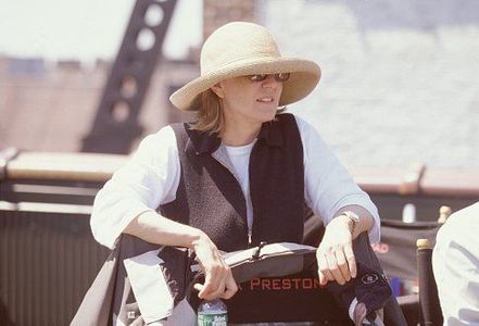 Producer LAURA ZISKIN on the set of Columbia Pictures' action adventure SPIDER-MAN.