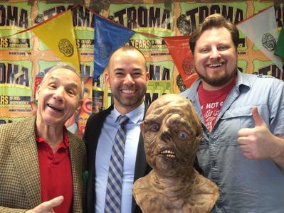 Lloyd Kaufman, James Murray, and John Patrick Brennan