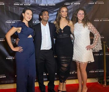Lakpathy Wijesekara, Justine Herron, Melissa Howell, and Raechel Wong in Free by Noon (2021)