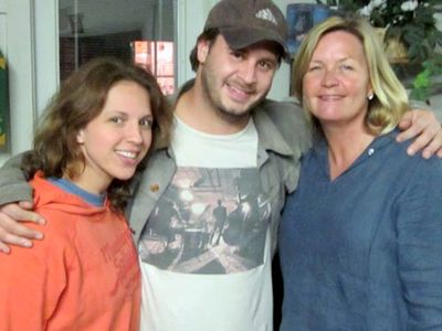 Katie L. Hall, Christine Sheaks and J.P. Riley at the cast and crew screening of Act Naturally at Olive Dell Ranch