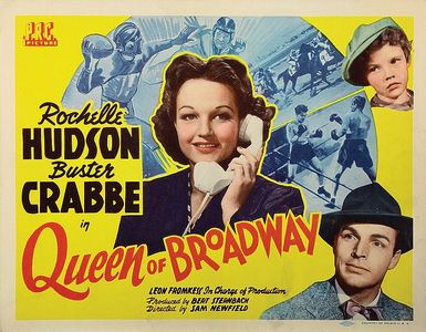 Buster Crabbe, Rochelle Hudson, and Donald Mayo in Queen of Broadway (1942)