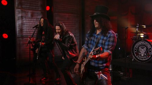 Todd Kerns, Slash, Myles Kennedy, and The Conspirators in Conan (2010)