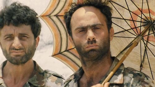 Salim Daw and Suhel Haddad in Avanti Popolo (1986)