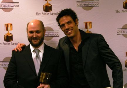 James Baxter and Pierre Perifel at an event for Kung Fu Panda (2008)
