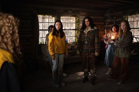 Alexa Barajas, Courtney Eaton, Nuha Jes Izman and Liv Hewson in Yellowjackets