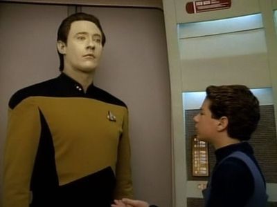 Brent Spiner and Cory Danziger in Star Trek: The Next Generation (1987)