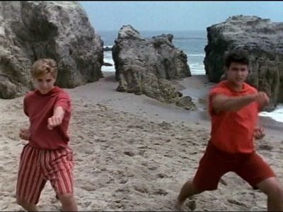 Richard Lee Jackson and Austin St. John in Mighty Morphin Power Rangers (1993)