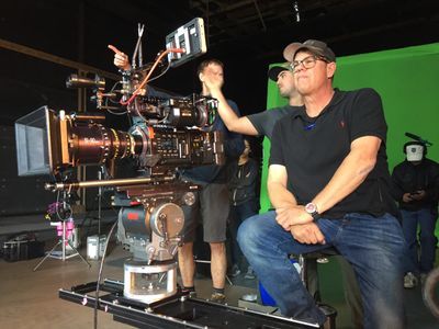 On the set of 
