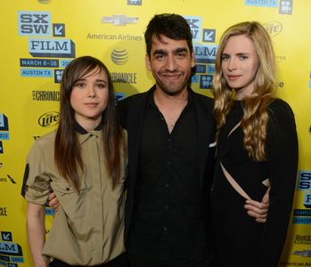 Elliot Page, Brit Marling, and Zal Batmanglij at an event for The East (2013)