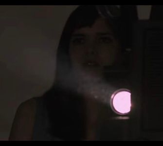 Marlen Uribe on set of Matt Kivel’s Music Video