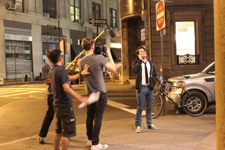 On the set of The Kidnapping of a Fish by Philip A. Ramos