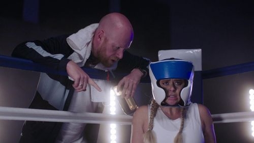 Emily Atack and Rich Keeble in The Emily Atack Show (2020)