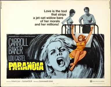 Carroll Baker, Lou Castel, and Colette Descombes in Paranoia (1969)