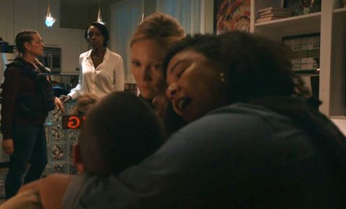 Sabrina Gennarino, Amanda Warren, Nikki Tomlinson, and Jannette Sepwa in The Purge (2018)