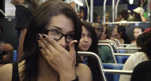 Nicholas Pinto, Francesca Pinto, Laidychen Carrasco, and Monica Pinto in The We and the I (2012)