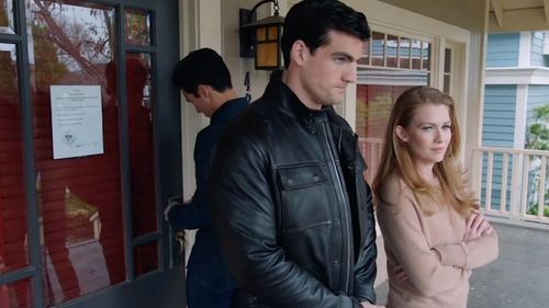 Caleb Alexander Smith with Mireille Enos in ABC's The Catch
