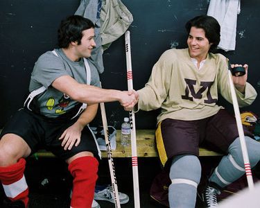 Nathan West and Patrick O'Brien Demsey in Miracle (2004)