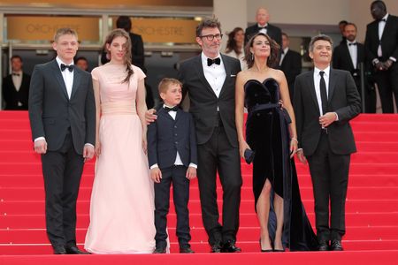 Bérénice Bejo, Michel Hazanavicius, Thomas Langmann, Maksim Emelyanov, and Zukhra Duishvili at an event for The Search (