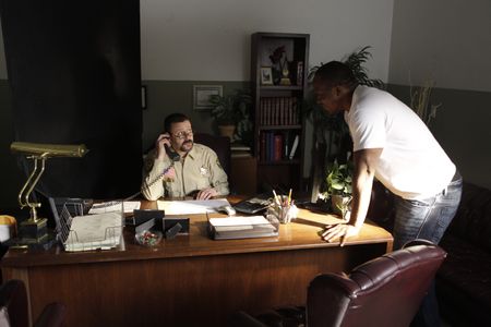 Director LazRael Lison rehearsing Actor Judd Nelson