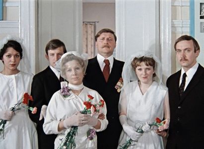 Viktor Bortsov, Nikolay Malikov, and Inna Ulyanova in Pokrov Gates (1983)