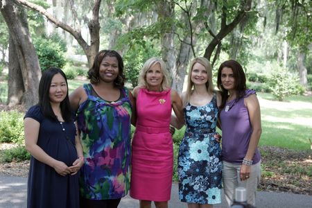 Brigid Brannagh and Jill Biden in Army Wives (2007)