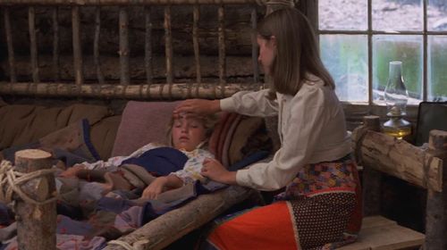Susan Damante and Hollye Holmes in The Adventures of the Wilderness Family (1975)