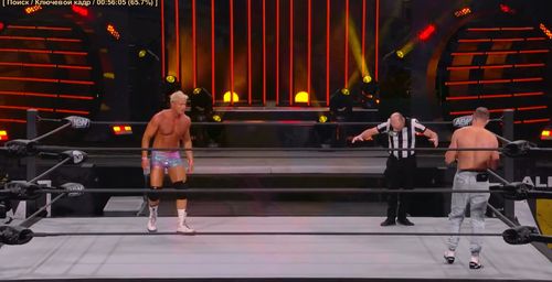 James Cipperly, Bryce Remsburg, and Ryan Nemeth in AEW Dark: Elevation (2021)