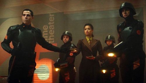 (L-R): Hunter D-90 (Neil Ellice) and Ravonna Renslayer (Gugu Mbatha-Raw) in Marvel Studios' LOKI, exclusively on Disney+