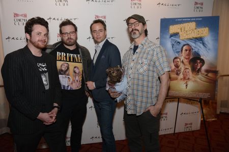Jason Lott, Robert H. Lambert, Mike Langer, and Phillip Clark Davis at an event for Burying Yasmeen (2019)