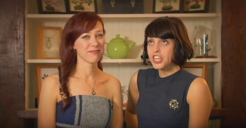 Alie Ward and Georgia Hardstark in Drinks with Alie and Georgia (2010)