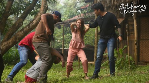 Tonio Quiazon, Kazel Kinouchi, and Andre Paras in Abot-kamay na pangarap (2022)