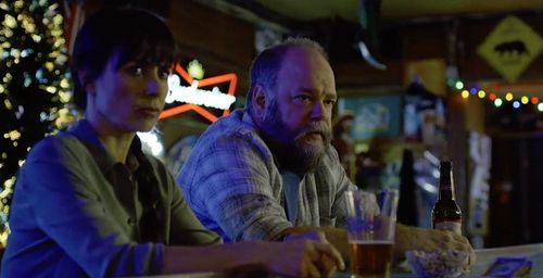 Constance Zimmer and Brian Keane in 'House of Cards'
