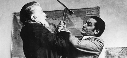 Richard Burton and Alain Delon in Mordet på Trotskij (1972)