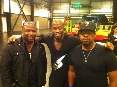 Cali at the MOBO Awards 2011 with Boyz II Men