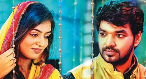Jai and Nazriya Nazim in Thirumannam Ennum Nikkah (2014)
