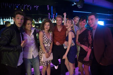 Max Lloyd-Jones, Samantha Munro, Abbie Cobb, Abby Ross, Michele Goyns, David Lennon, and Ross Linton in The Unauthorized