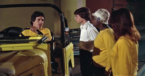 Debra Clinger, David Damas, Joel Kenney, and David Naughton in Midnight Madness (1980)