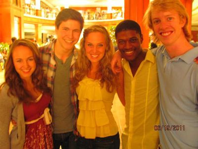 On set of 