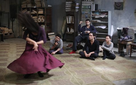 Bamshad Abedi-Amin, Tom Cullen, and Marama Corlett in Desert Dancer (2014)