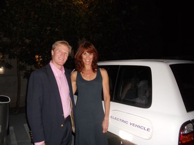 Scott with Alexandra Paul shortly after working on 